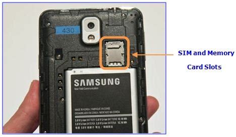 samsung phone sim card location.